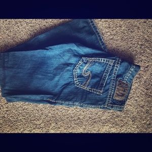 Men’s silver jeans